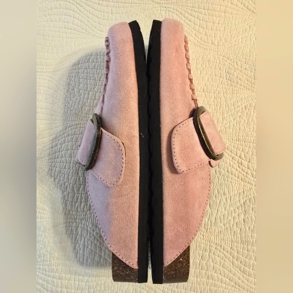 NWOT Cliffs By White Mountain Ladies Slip On Mules With Buckle Detail - Picture 6 of 7